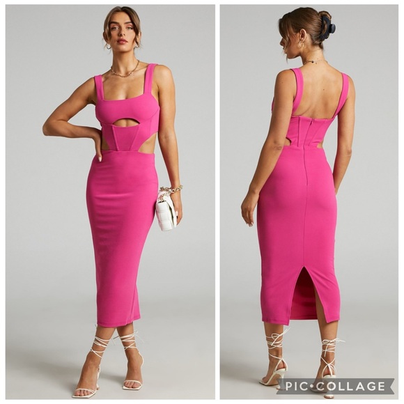 Atoir Dresses & Skirts - Revolve Atoir the vista cut out Backless sleeveless midi Dress size 4